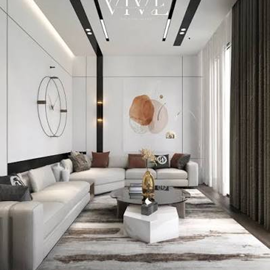 Luxury living room interior
